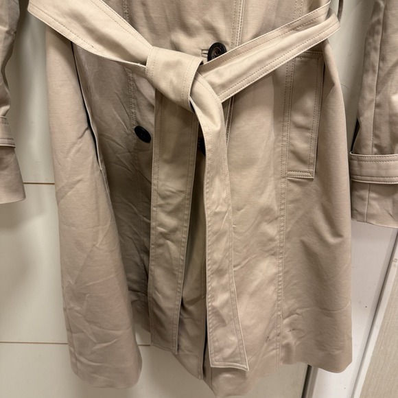 Hobbs London Trench Coat Saskia Sz 8 Women Cream/Beige - Picture 4 of 11